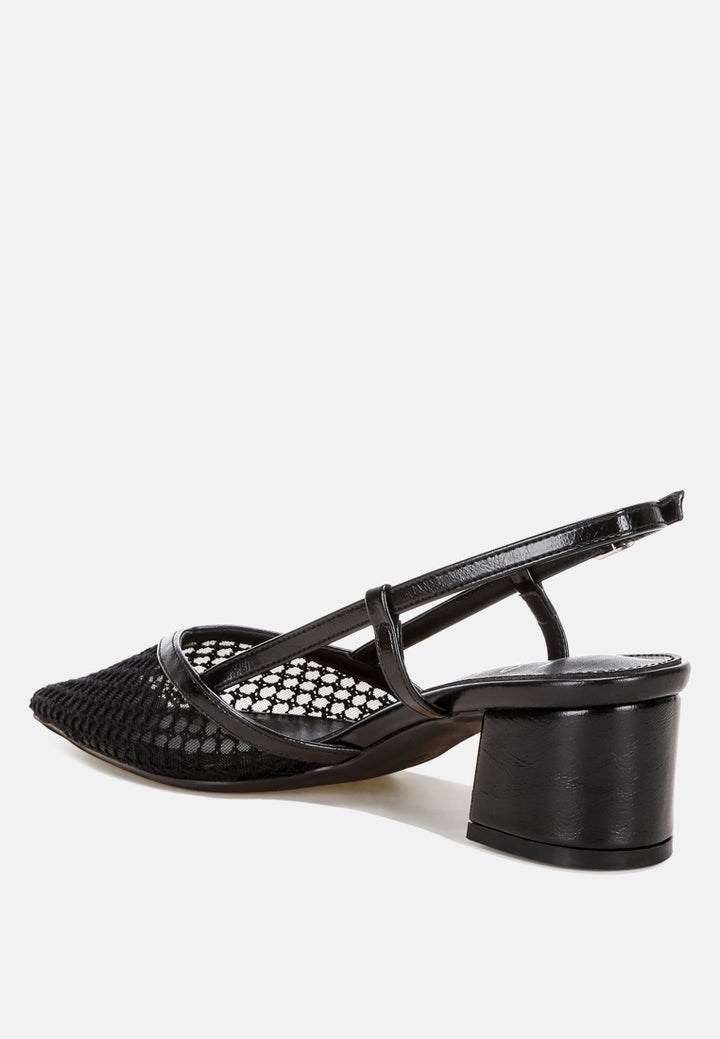 Minelli Sheer Slingback Pumps#color_black