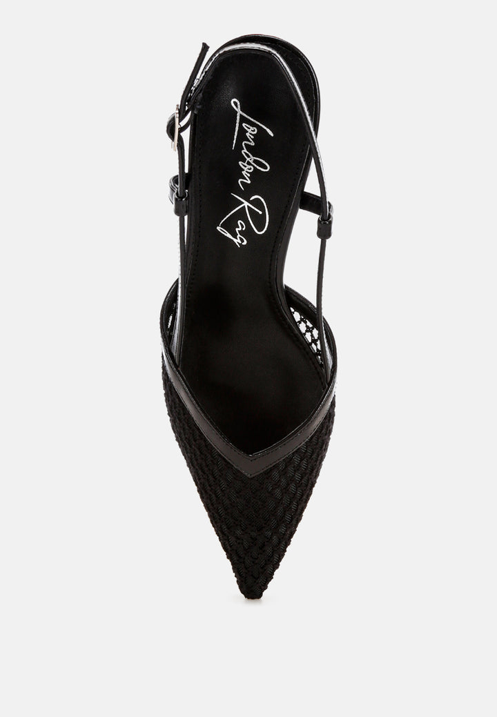 Minelli Sheer Slingback Pumps#color_black