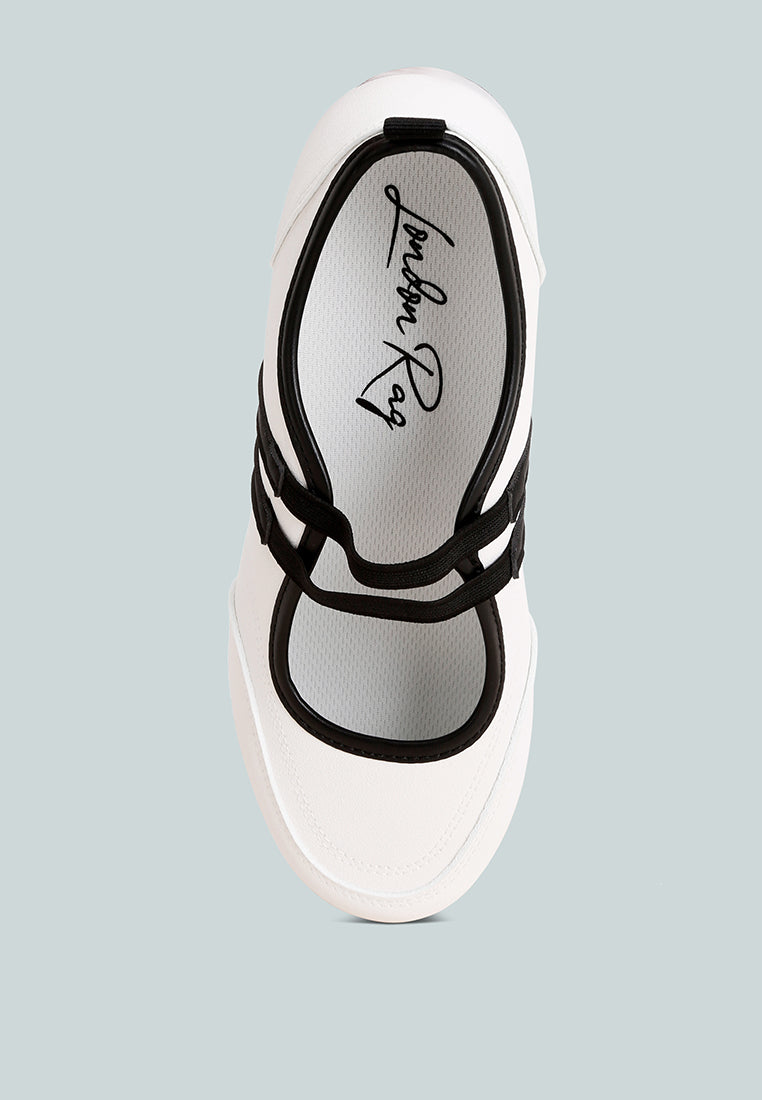 Sorin Elasticated Midfoot Strap#color_white-smooth