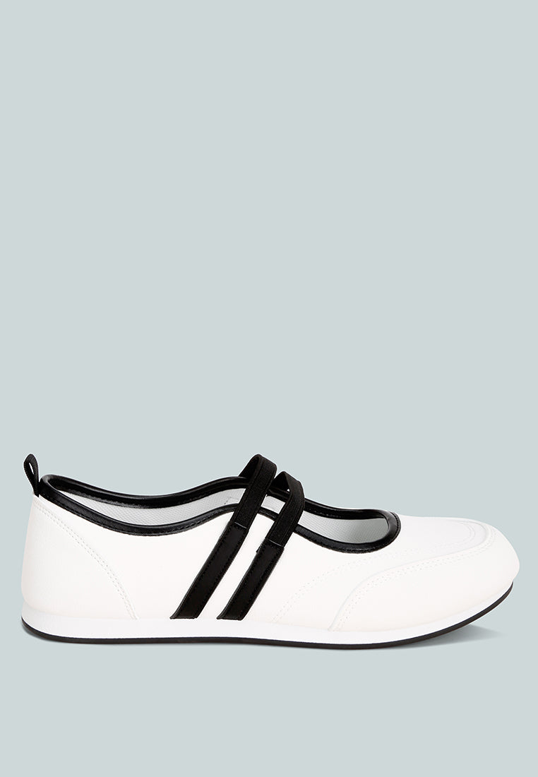 Sorin Elasticated Midfoot Strap#color_white-smooth