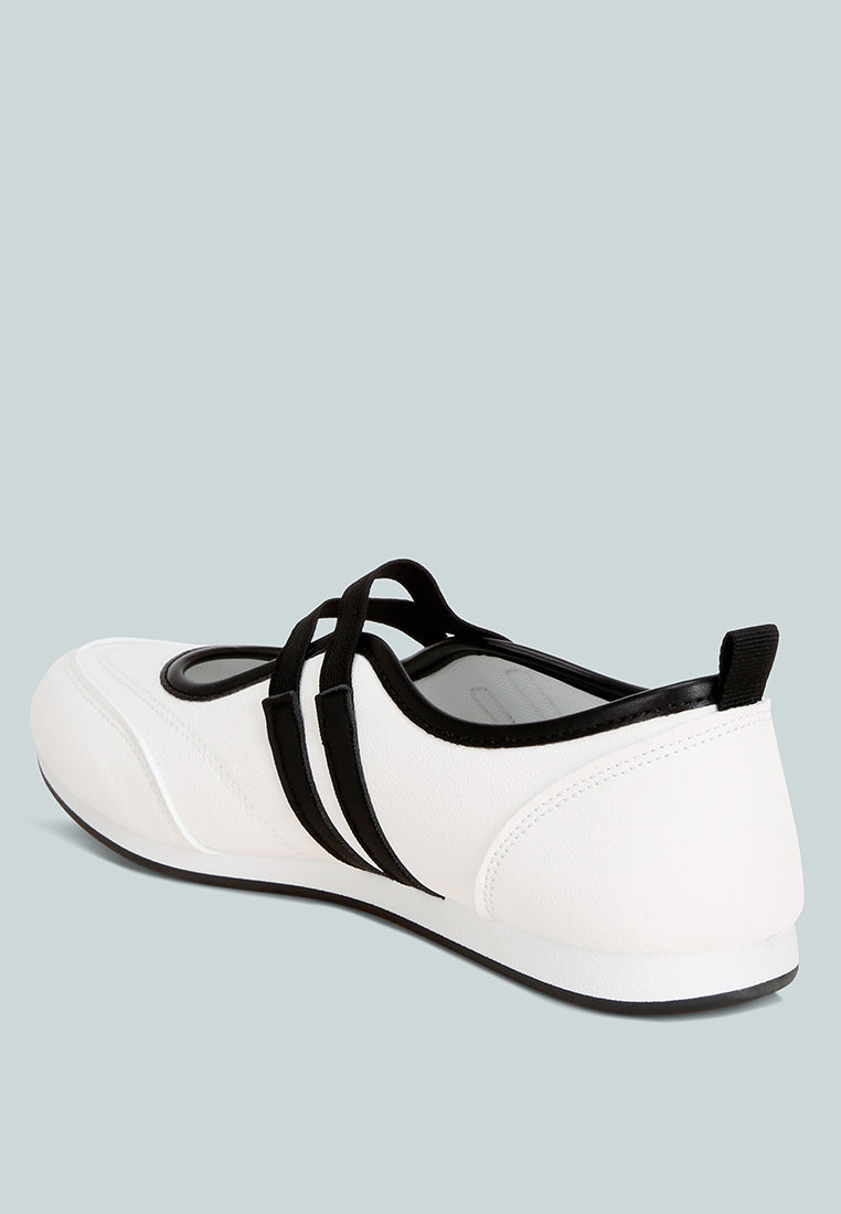 Sorin Elasticated Midfoot Strap#color_white-smooth