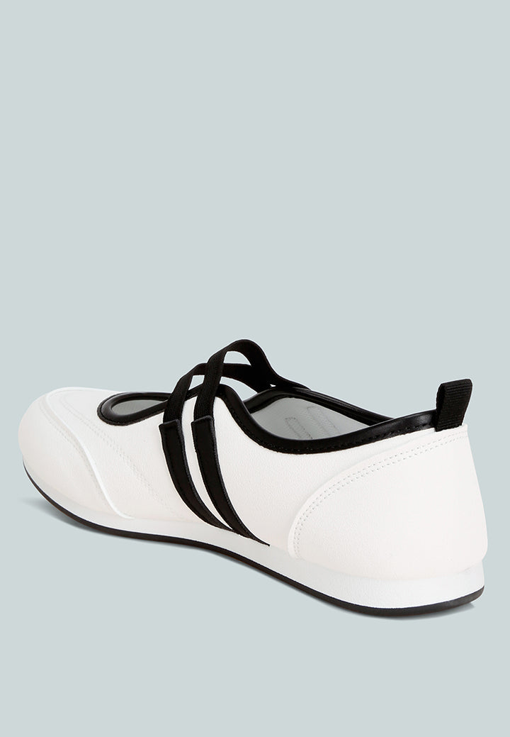 Sorin Elasticated Midfoot Strap#color_white-smooth