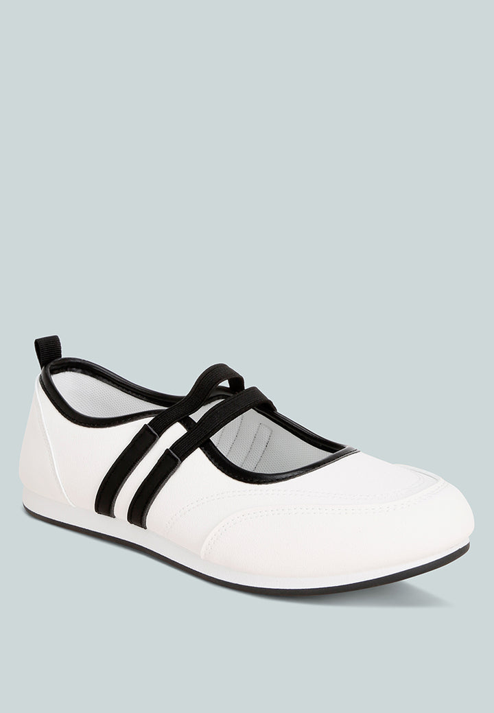 Sorin Elasticated Midfoot Strap#color_white-smooth