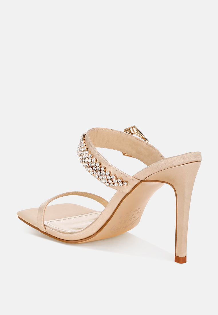 Vitrlne Diamante Slip On Sandals#color_gold