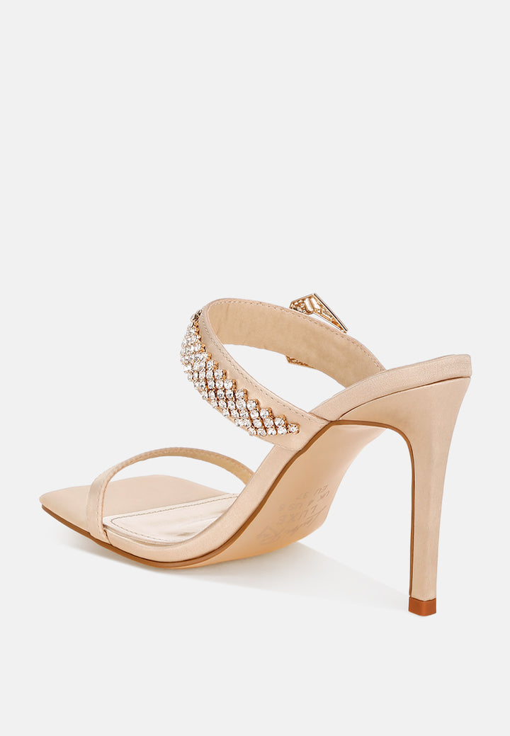 Vitrlne Diamante Slip On Sandals#color_gold