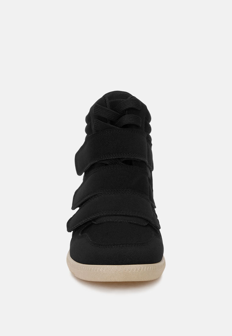 triple strap high-top sneakers by ruw#color_black