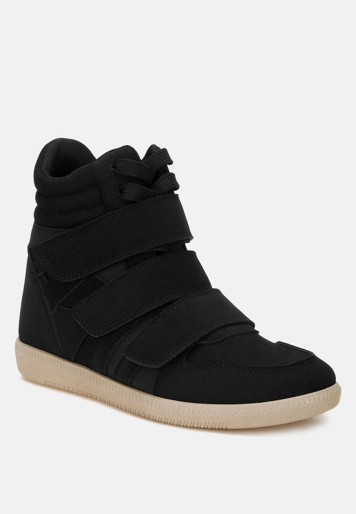 triple strap high-top sneakers by ruw#color_black