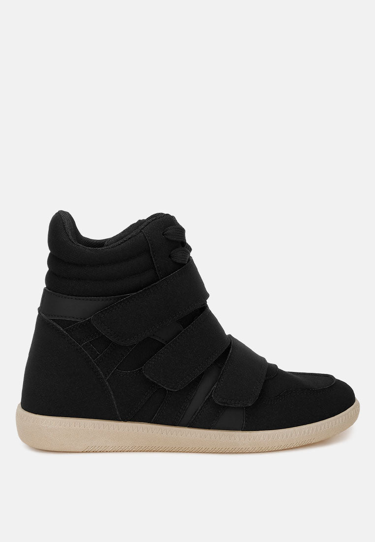 triple strap high-top sneakers by ruw#color_black