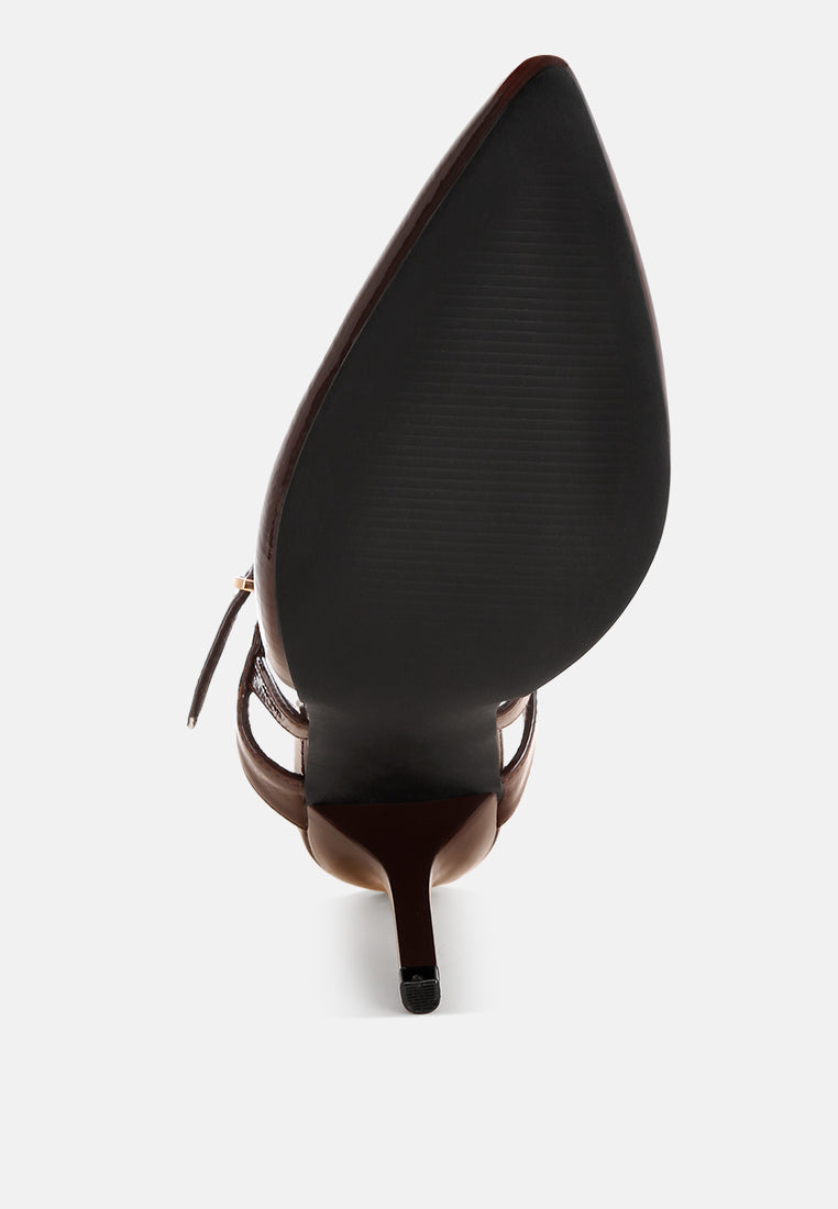 stiletto heel sandals#color_brown