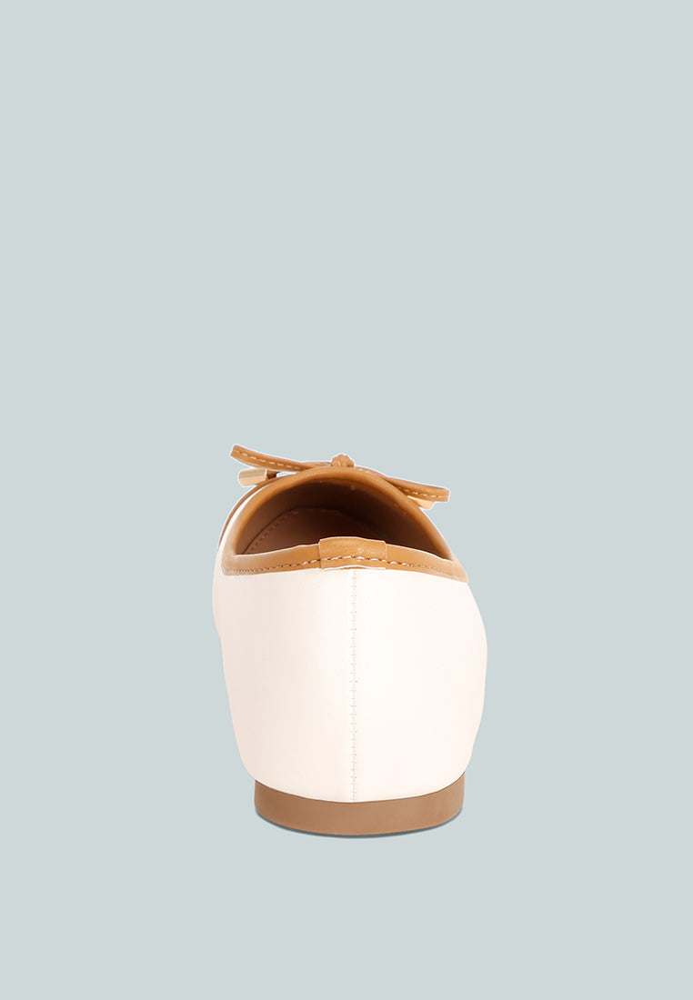 two tone ballet flats by ruw#color_off-white