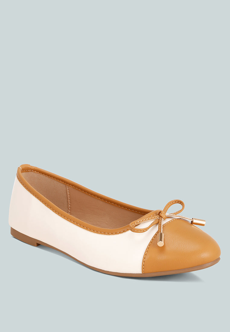 two tone ballet flats by ruw#color_off-white