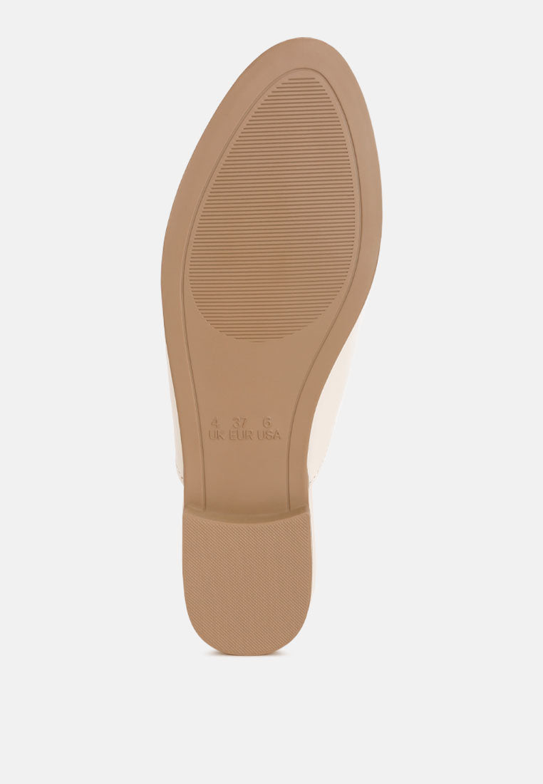 horsebit accent flat mules#color_ivory-smooth