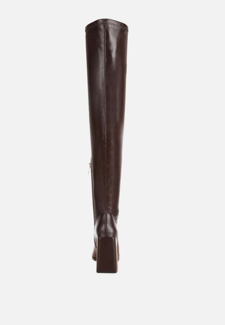 veronica block heel long boots#color_brown-smooth