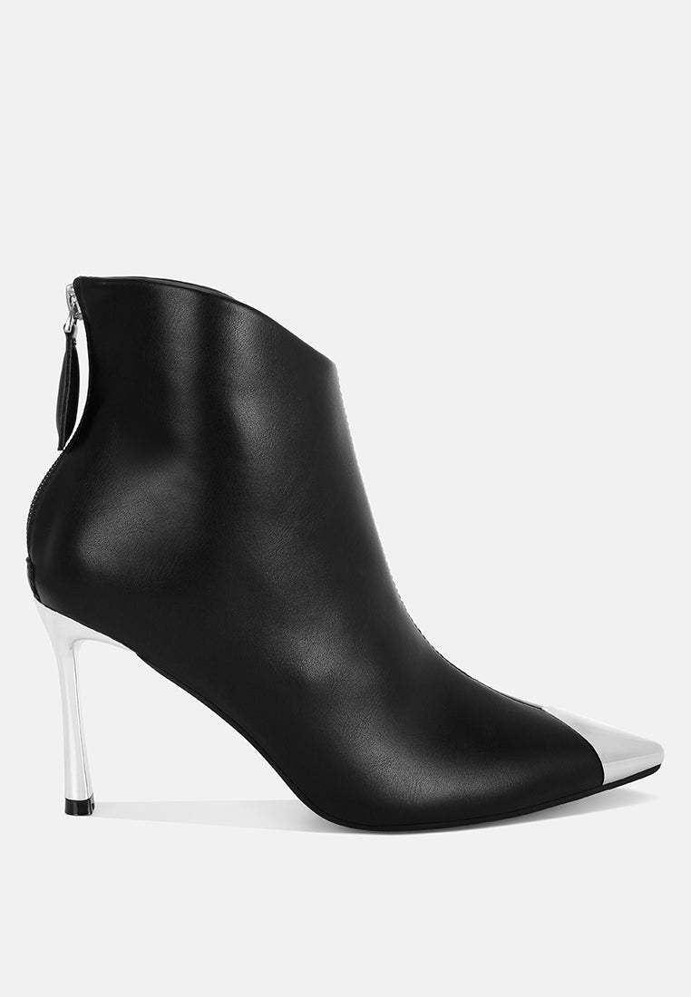 Faniyah Metallic Cap Toe Stiletto Bootsk#color_black-smooth
