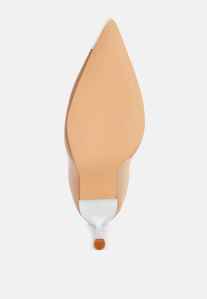 Faniyah Metallic Cap Toe Stiletto Bootsk#color_beige-smooth