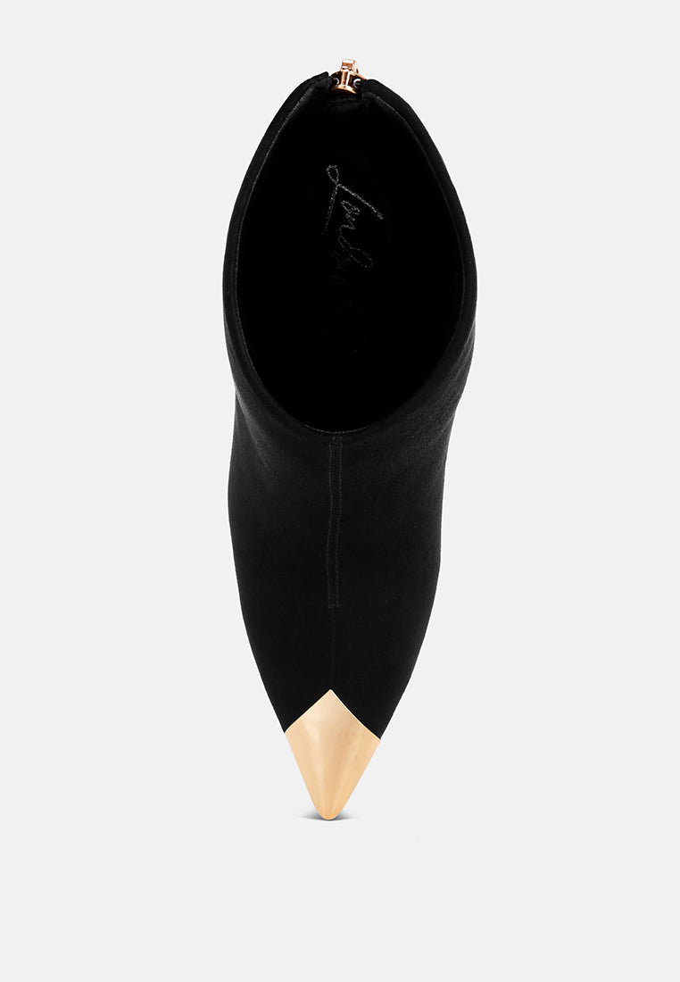 Faniyah Metallic Cap Toe Stiletto Bootsk#color_black-suede