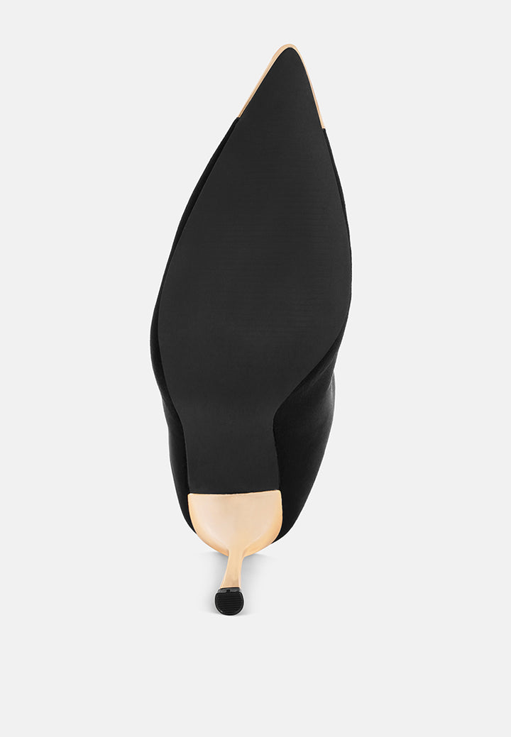 Faniyah Metallic Cap Toe Stiletto Bootsk#color_black-suede