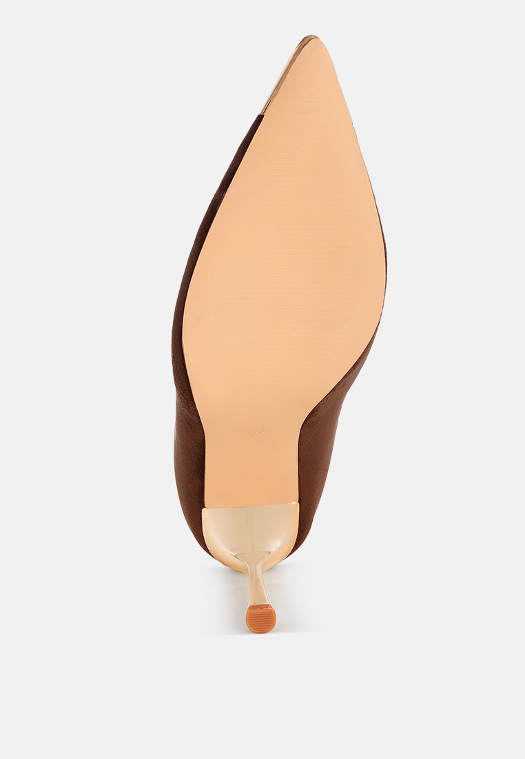 Faniyah Metallic Cap Toe Stiletto Bootsk#color_brown-suede