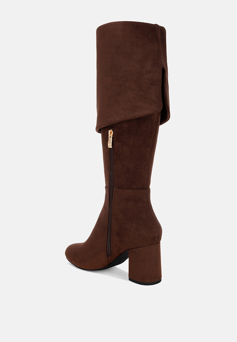 Celina Foldover Long Boots#color_brown-suede
