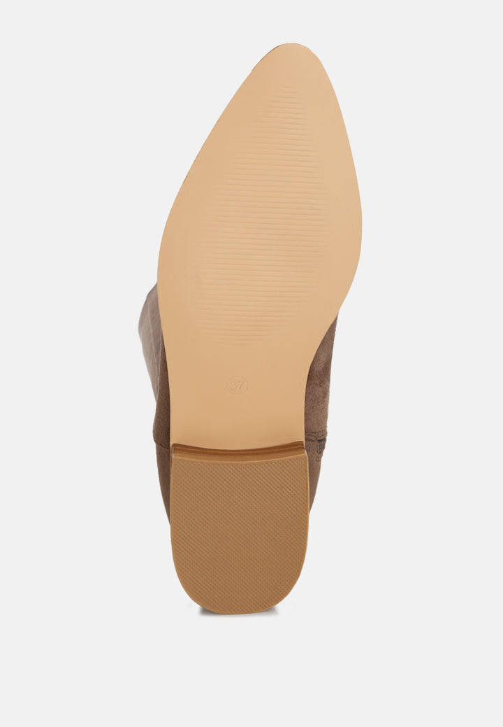Quartet Low Heel Knee High Boots#color_taupe-suede