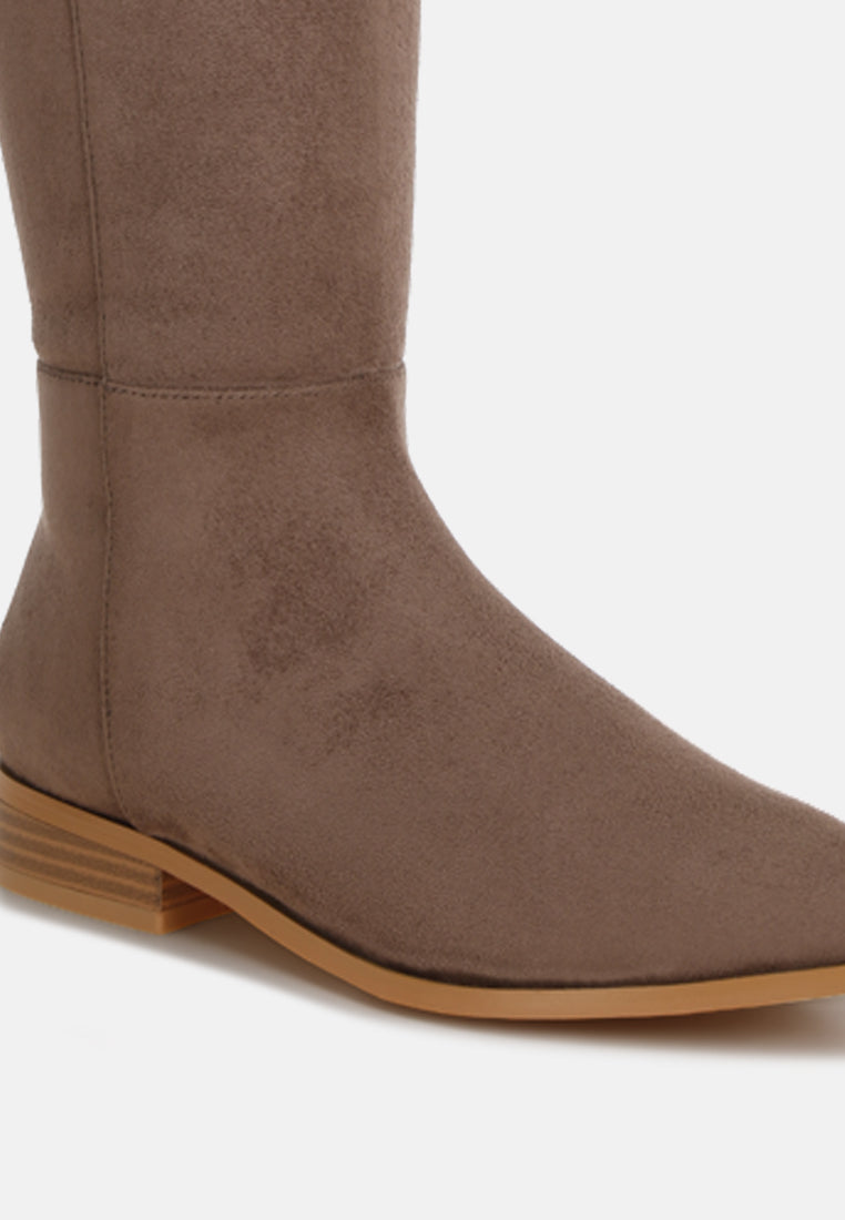 Quartet Low Heel Knee High Boots#color_taupe-suede