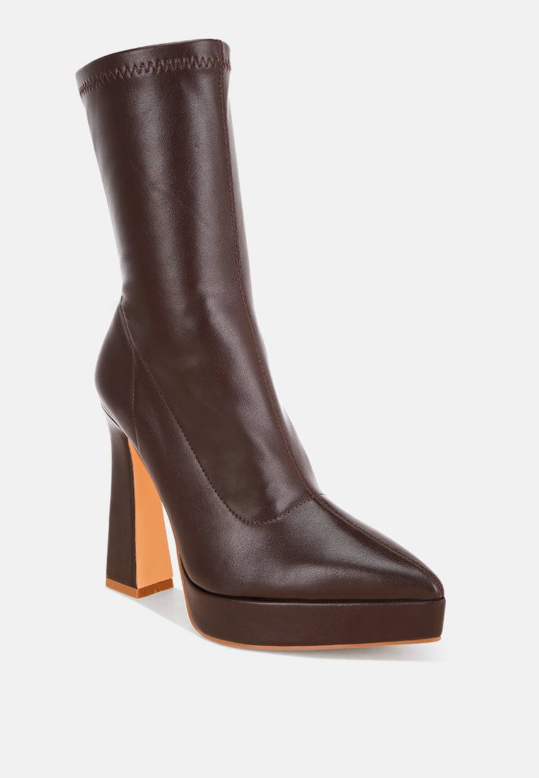 Orsila High Spool Heel Boots#color_brown-smooth