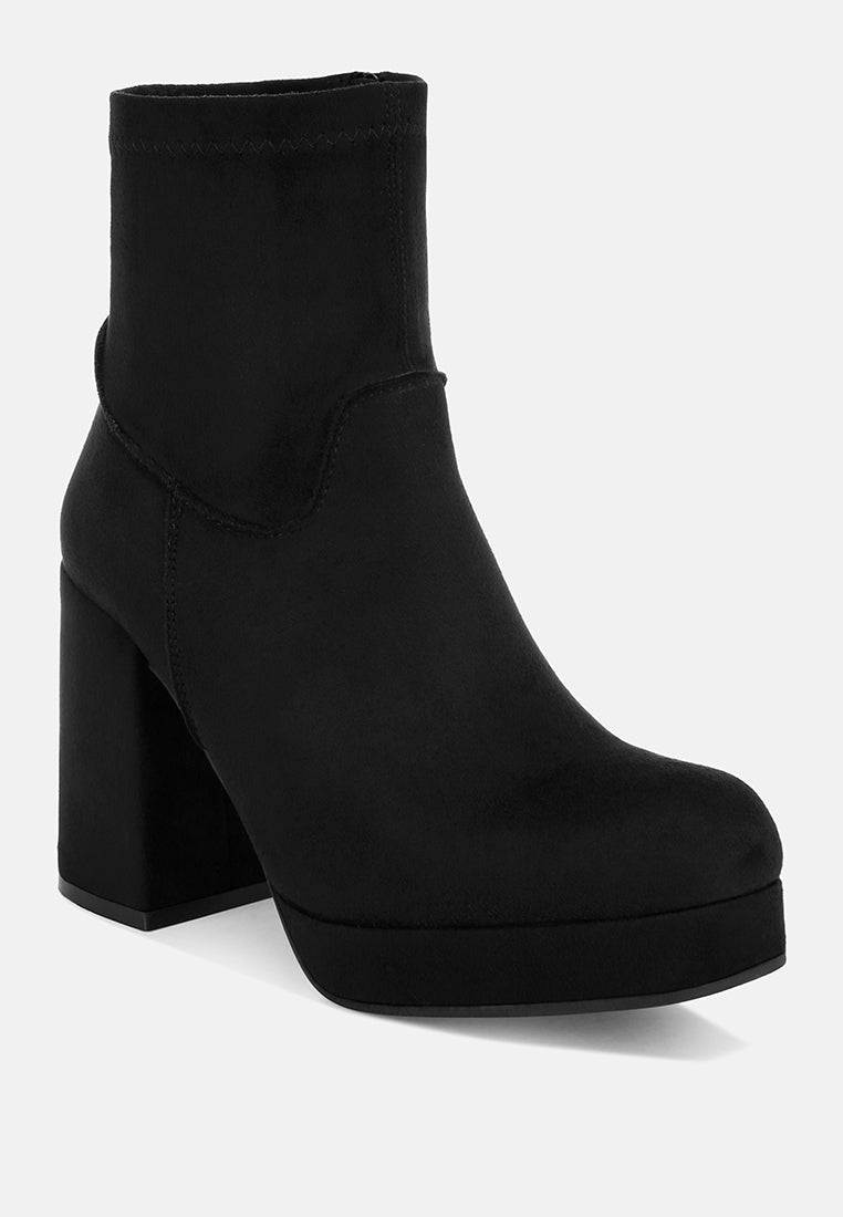 Antbera Elevated Square Toe Ankle Boots#color_black-suede