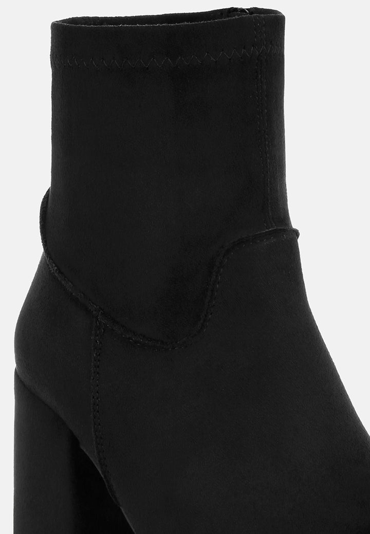 Antbera Elevated Square Toe Ankle Boots#color_black-suede