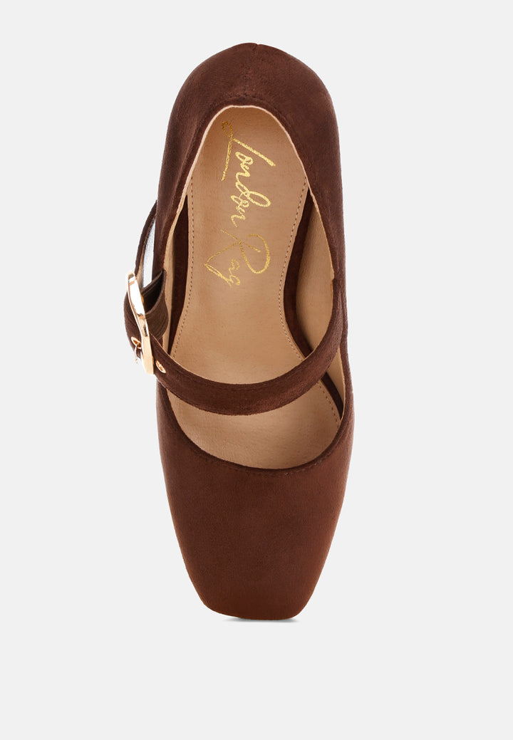 Mayuza Square Toe Strap Sandals#color_brown-suede