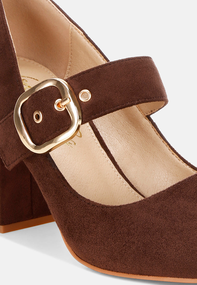 Mayuza Square Toe Strap Sandals#color_brown-suede