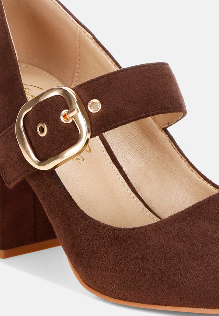 Mayuza Square Toe Strap Sandals#color_brown-suede
