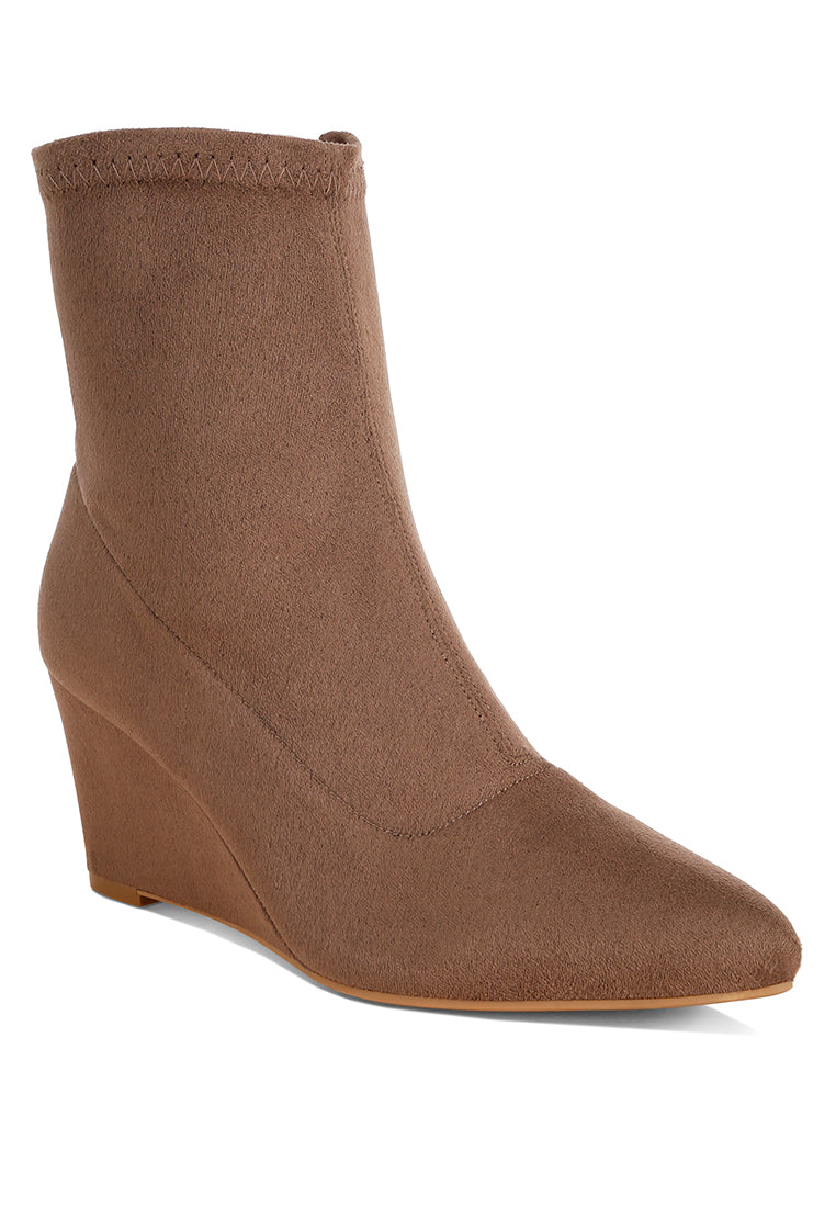 stretchable wedge boots#color_taupe-suede