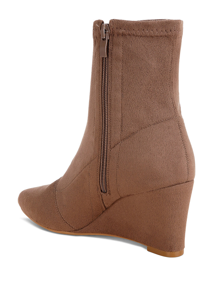 stretchable wedge boots#color_taupe-suede