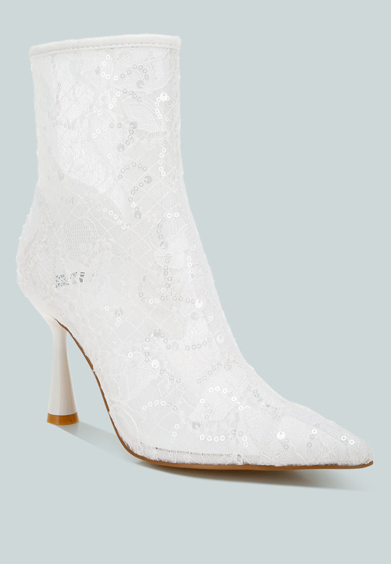 sequin lace boots by ruw#color_white