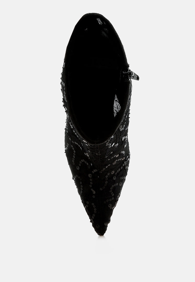 sequin lace boots by ruw#color_black