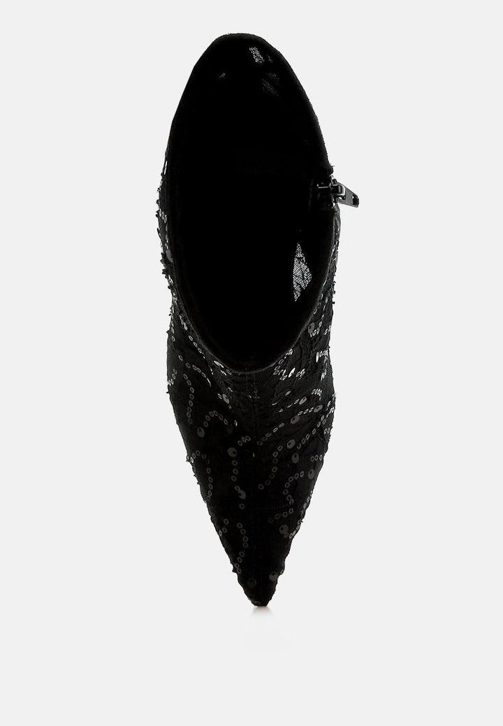 sequin lace boots by ruw#color_black