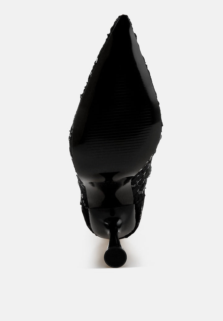 sequin lace boots by ruw#color_black