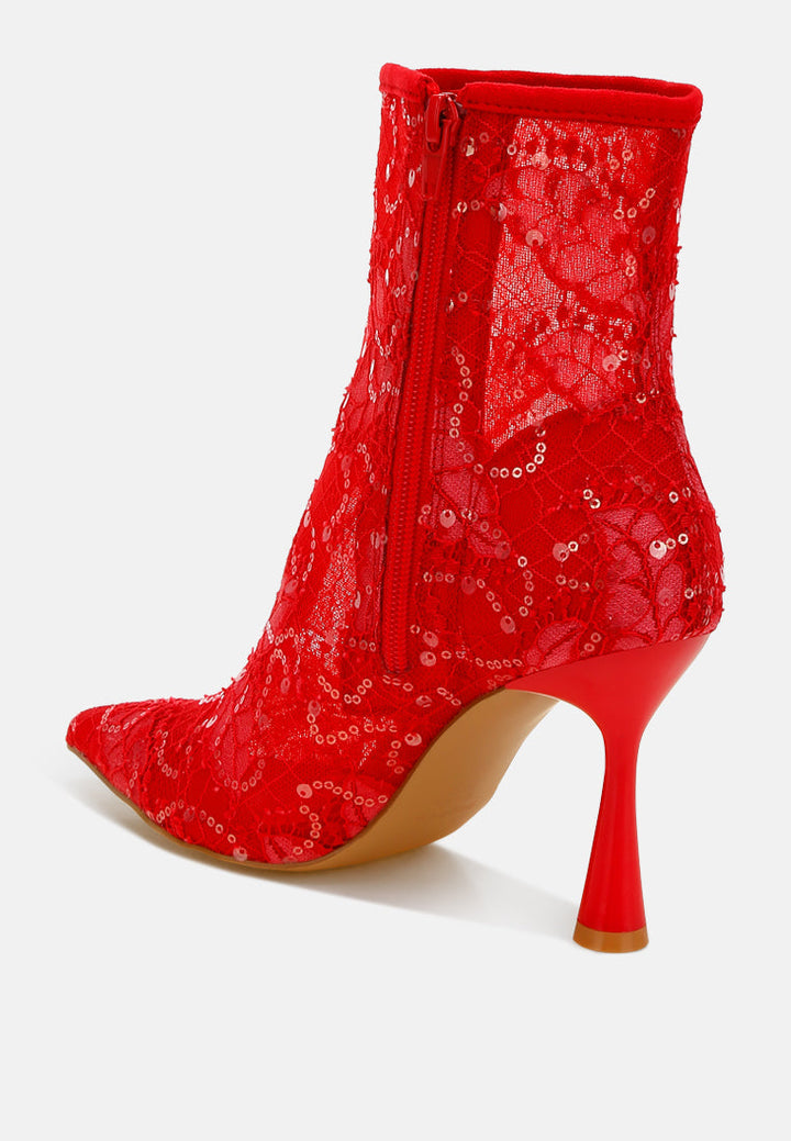 sequin lace boots by ruw#color_red