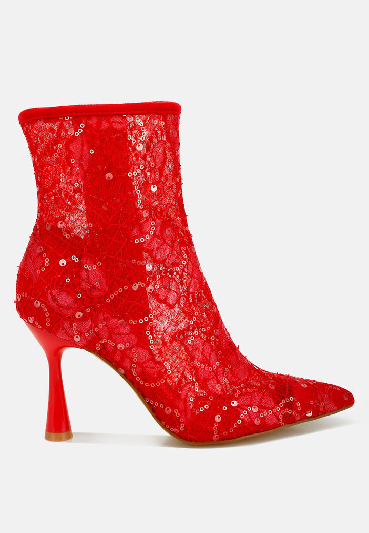 sequin lace boots by ruw#color_red