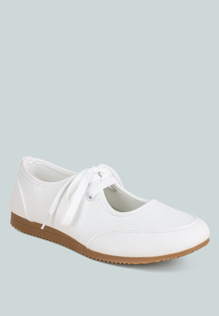 selka lace up women sneakers#color_white-smooth