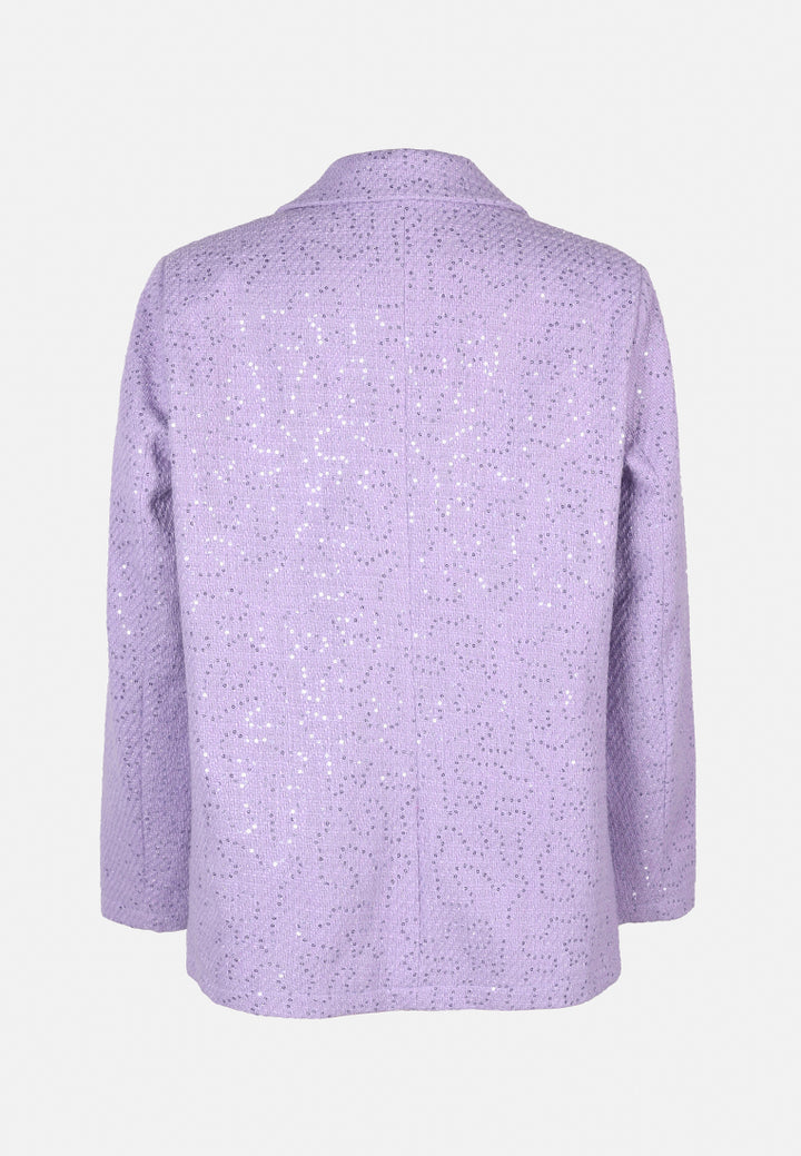 sequin embellished oversized blazer by ruw#color_lilac