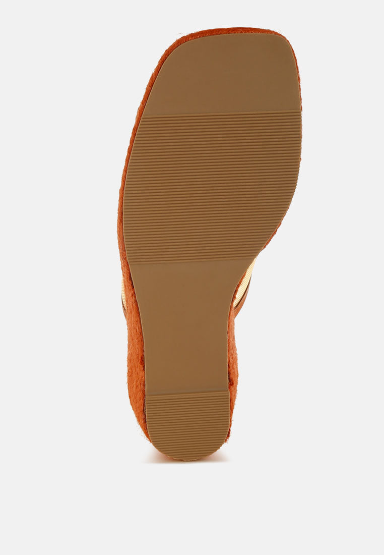seraphine breathable mesh slip-on wedges#color_orange
