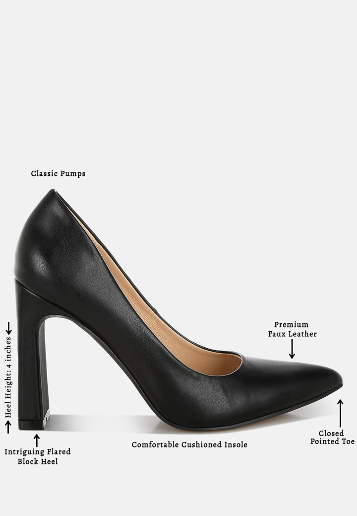 shacarri faux leather pumps #color_black