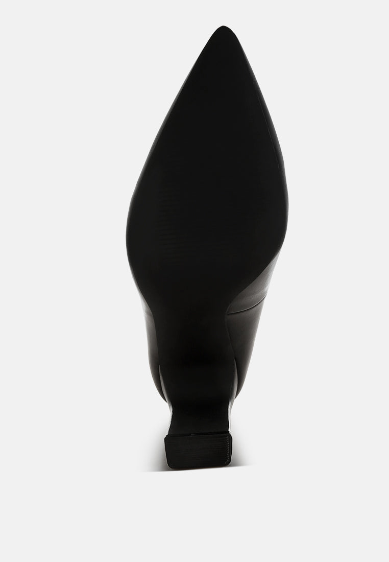 shacarri faux leather pumps #color_black