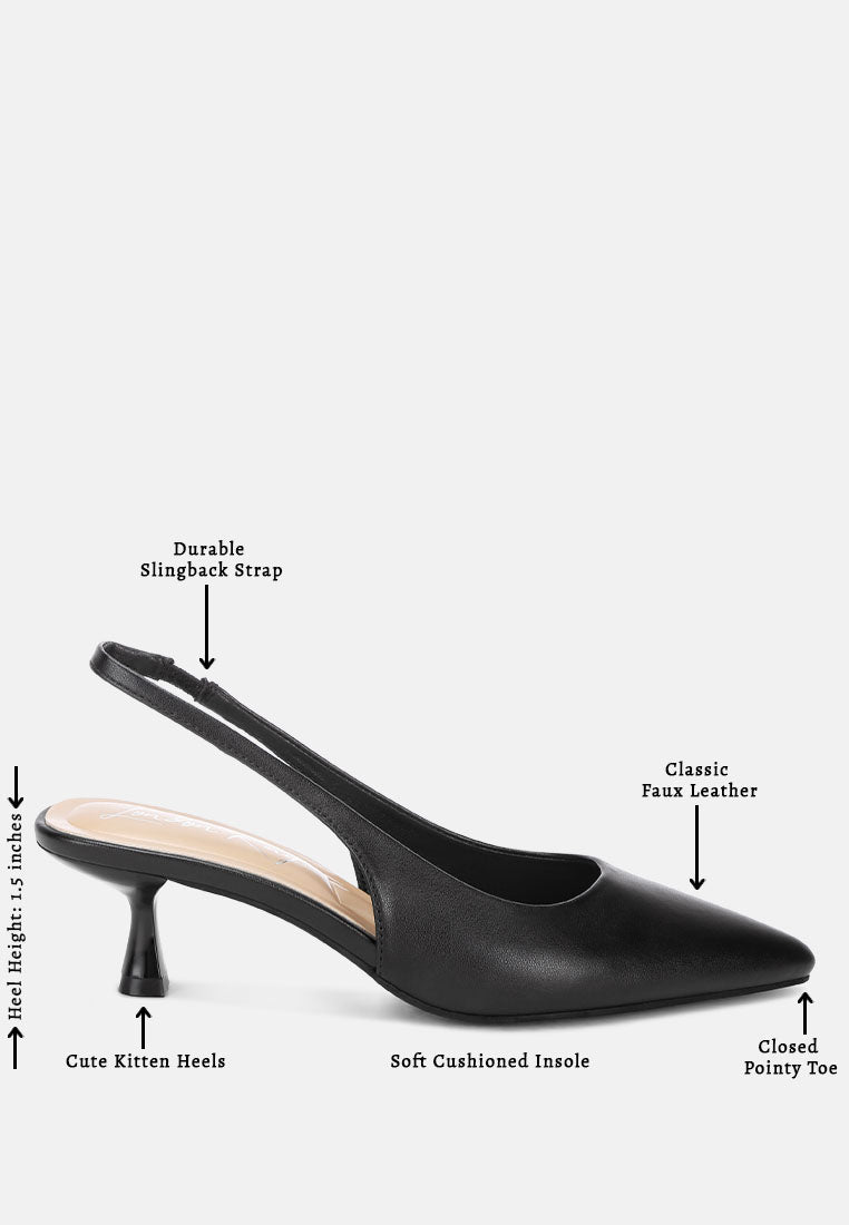 shala kitten heel slingbacks by ft#color_black-faux-leather