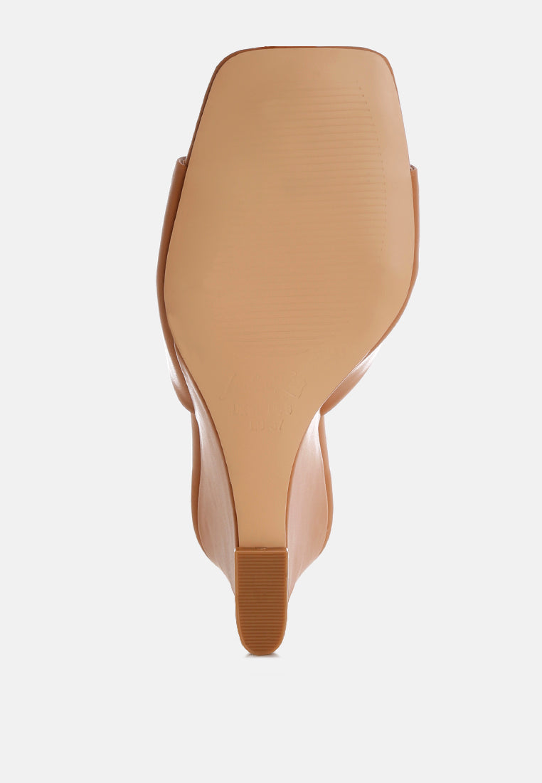 shiloy recycled faux leather wedge Sandals#color_tan