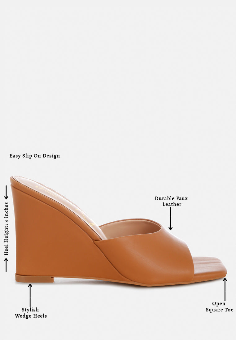 shiloy recycled faux leather wedge Sandals#color_tan