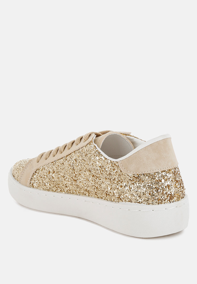 glitter star chunky sneakers by ruw#color_gold