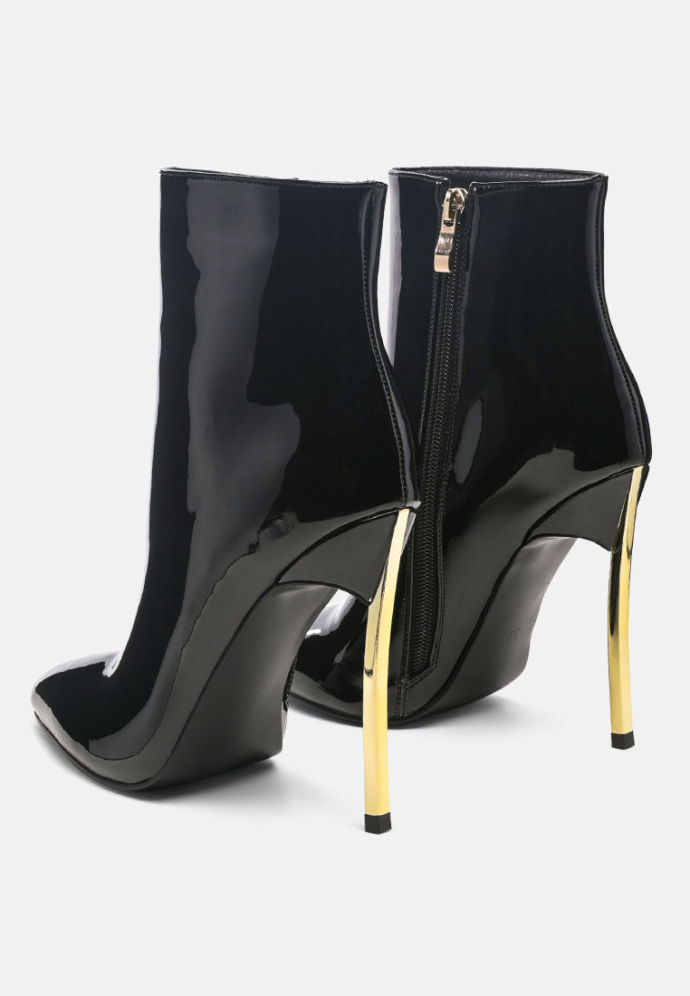 Shine High Patent PU Stiletto Boot by ruw#color_black