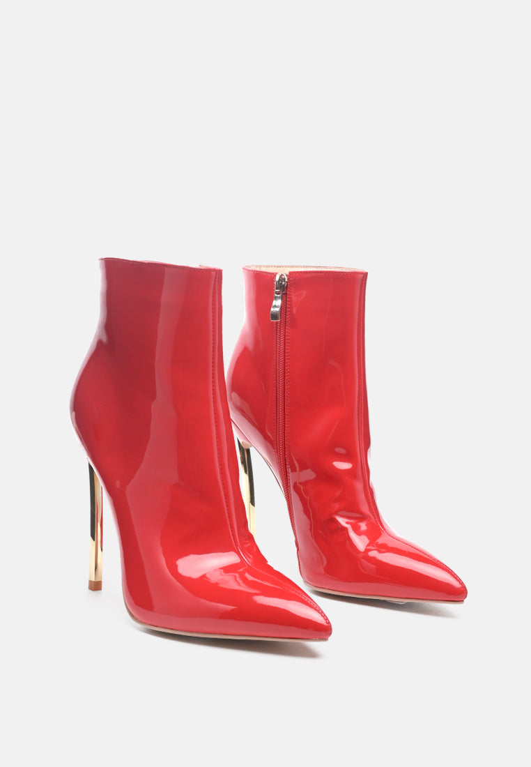 Shine High Patent PU Stiletto Boot by ruw#color_red